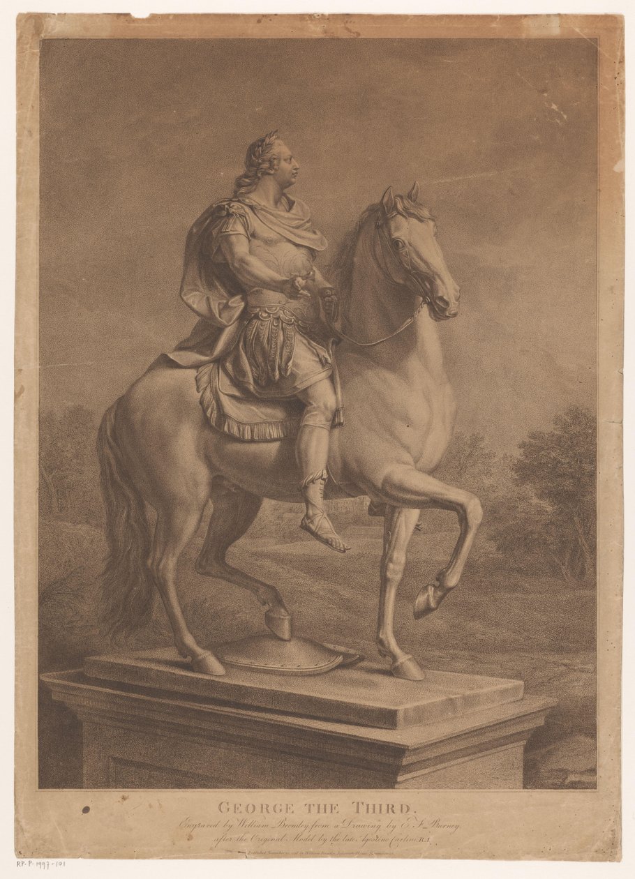 Equestrian Portrait of George III, King of England by William Bromley (I)
