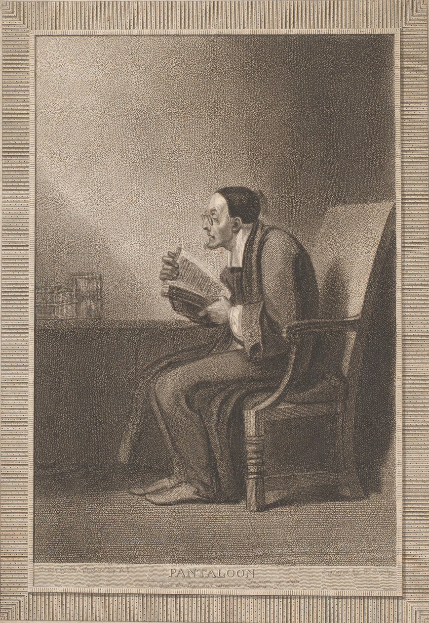 Pantaloon: The Sixth Age Shifts into the Lean and Slippered Pantaloon Shakespeare, As Y..., 1799 by William Bromley