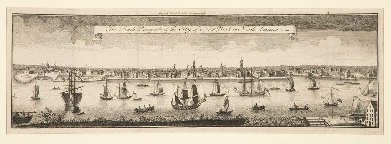 The South Prospect of the City of New York in North America by William Burgis