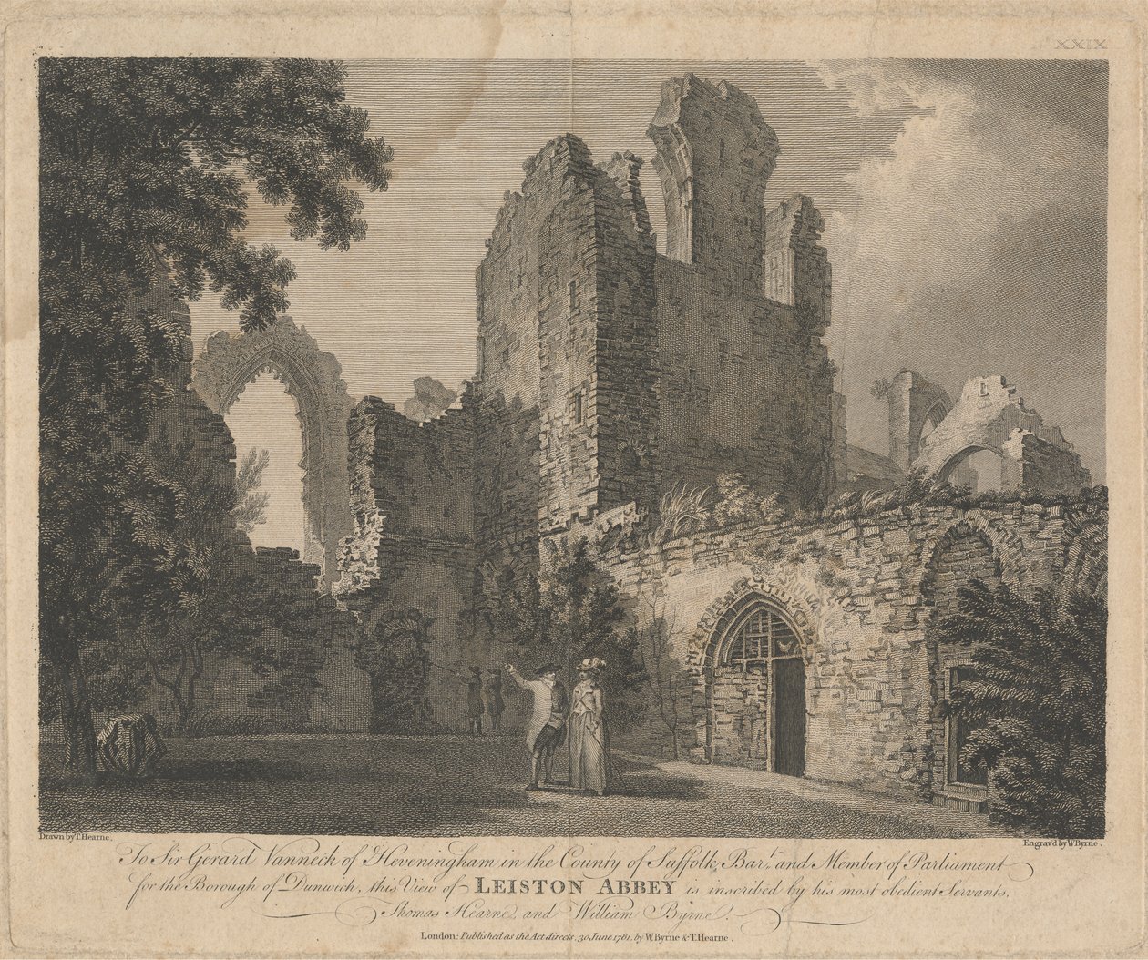 View of Leiston Abbey by William Byrne