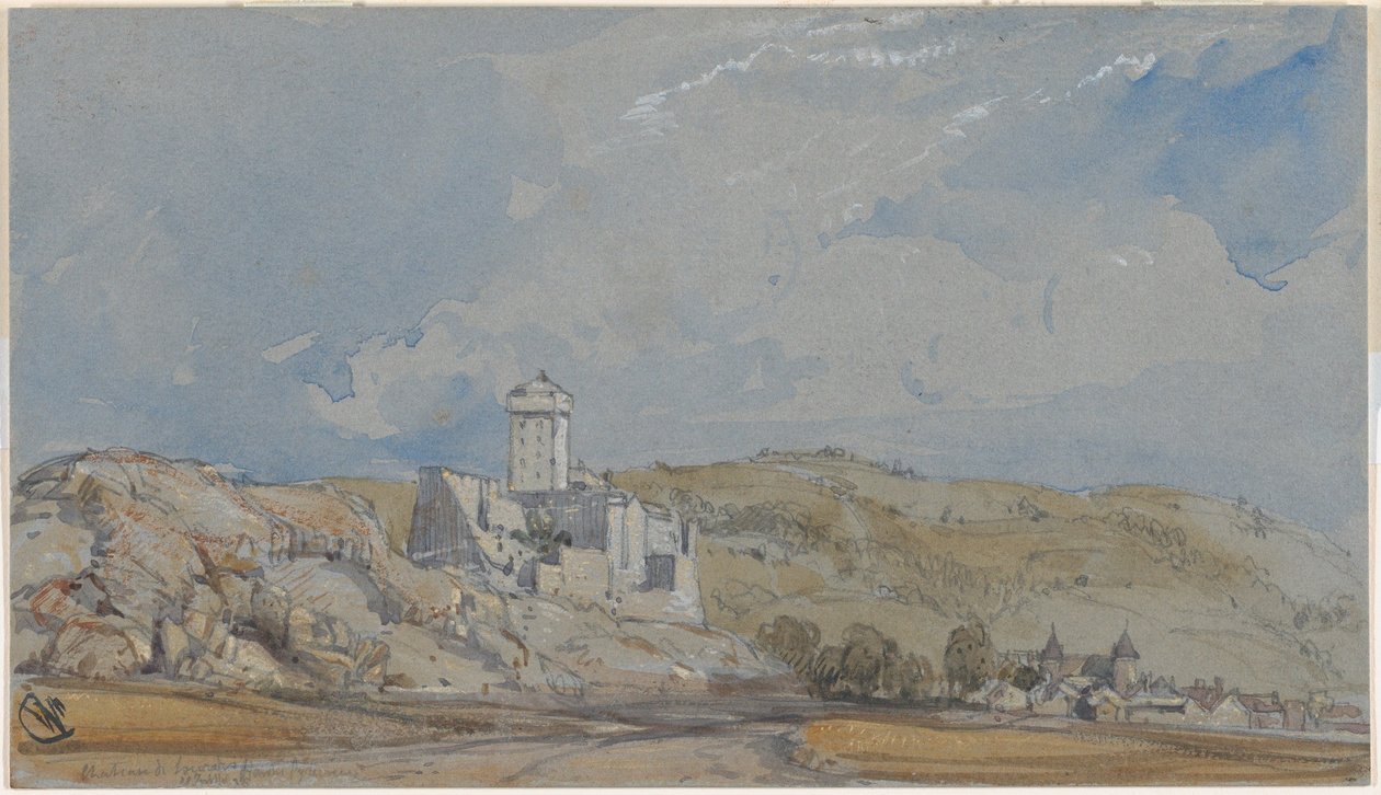 Château de Lourdes by William Callow