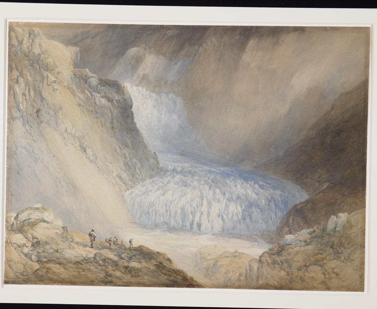 Glacier Du Rhone And The Galenstock, From The Furka Pass Road by William Callow