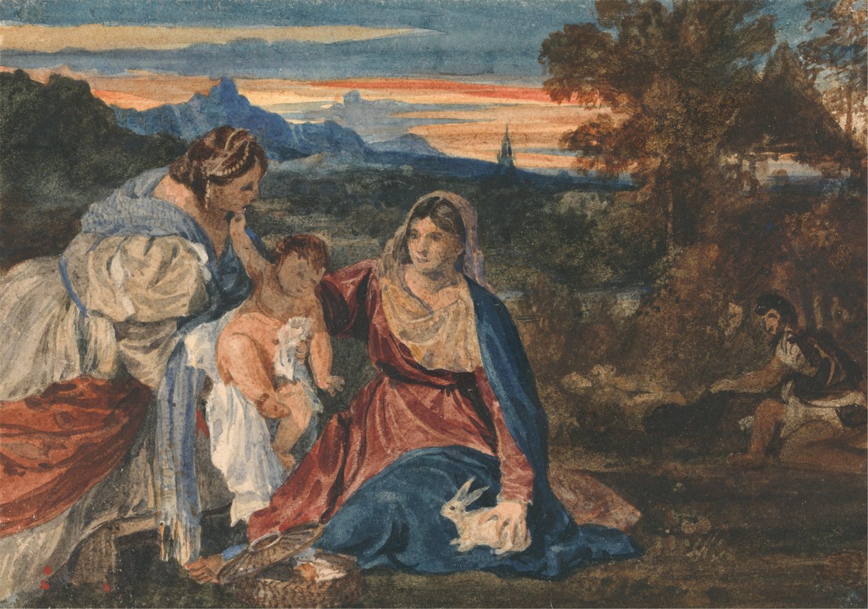 Madonna with a Rabbit by William Callow