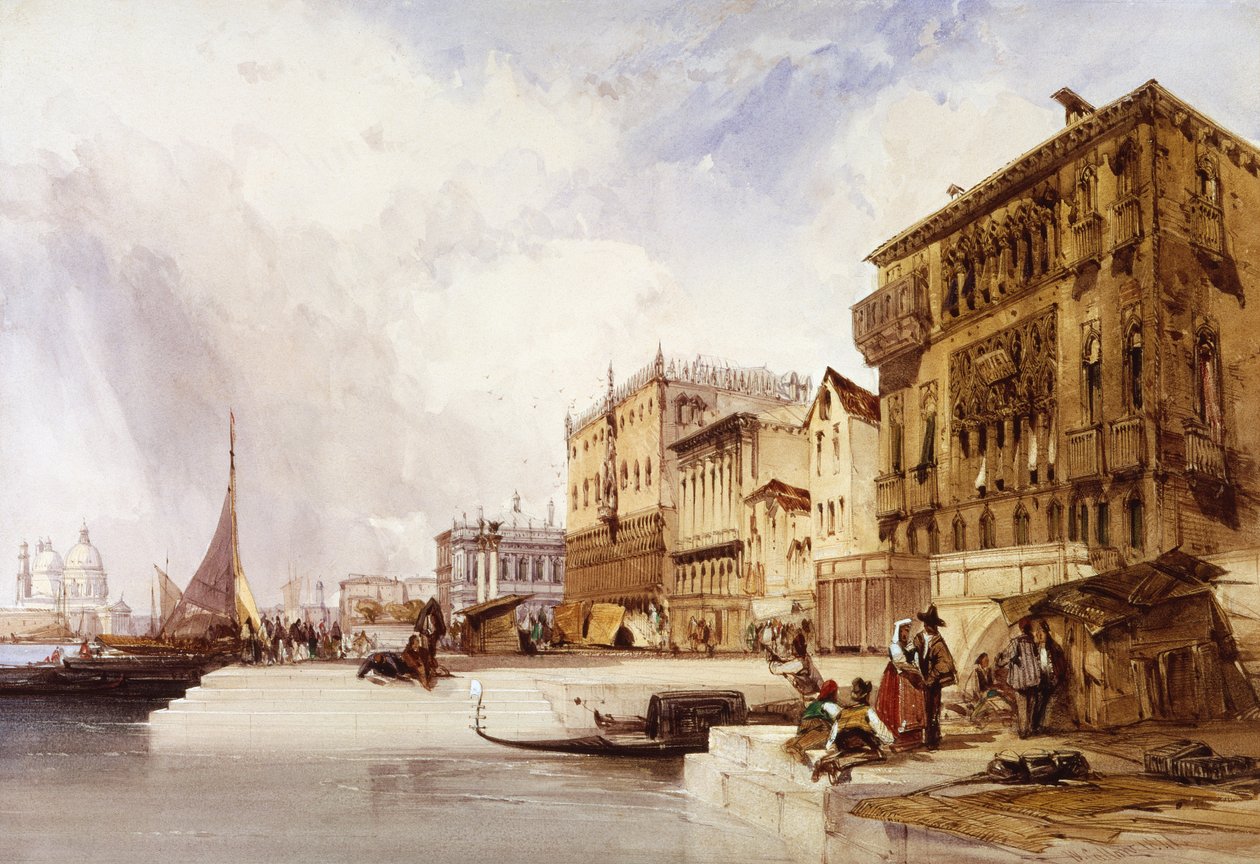 Venice from the Riva Degli Schiavoni by William Callow