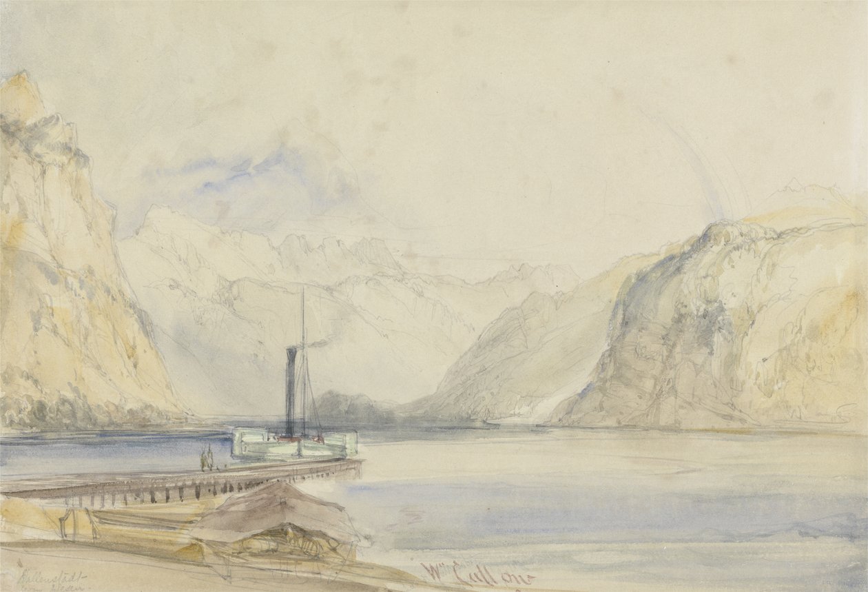 Wallenstadt, from Wesen, Switzerland by William Callow
