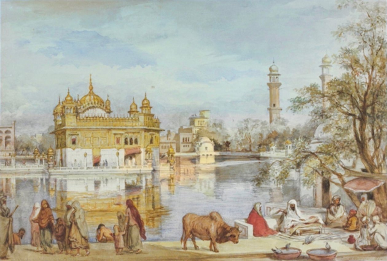 Golden temple painting by William Carpenter by William Carpenter