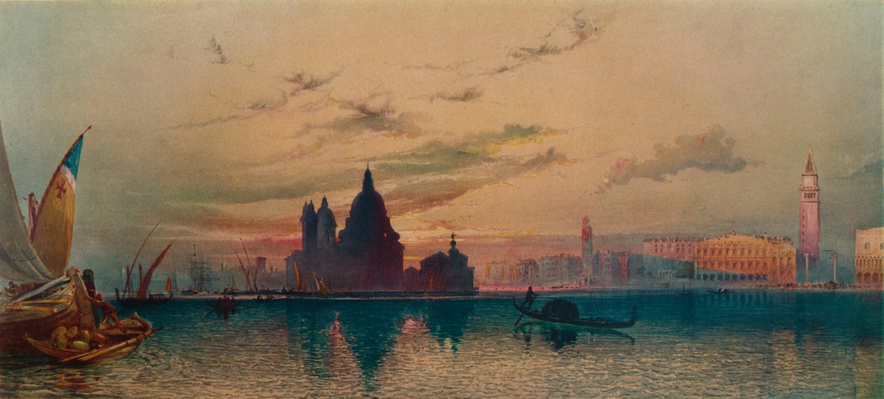 La Santa Salute, from San Giorgio, Venice, 1872 by William Collingwood Smith