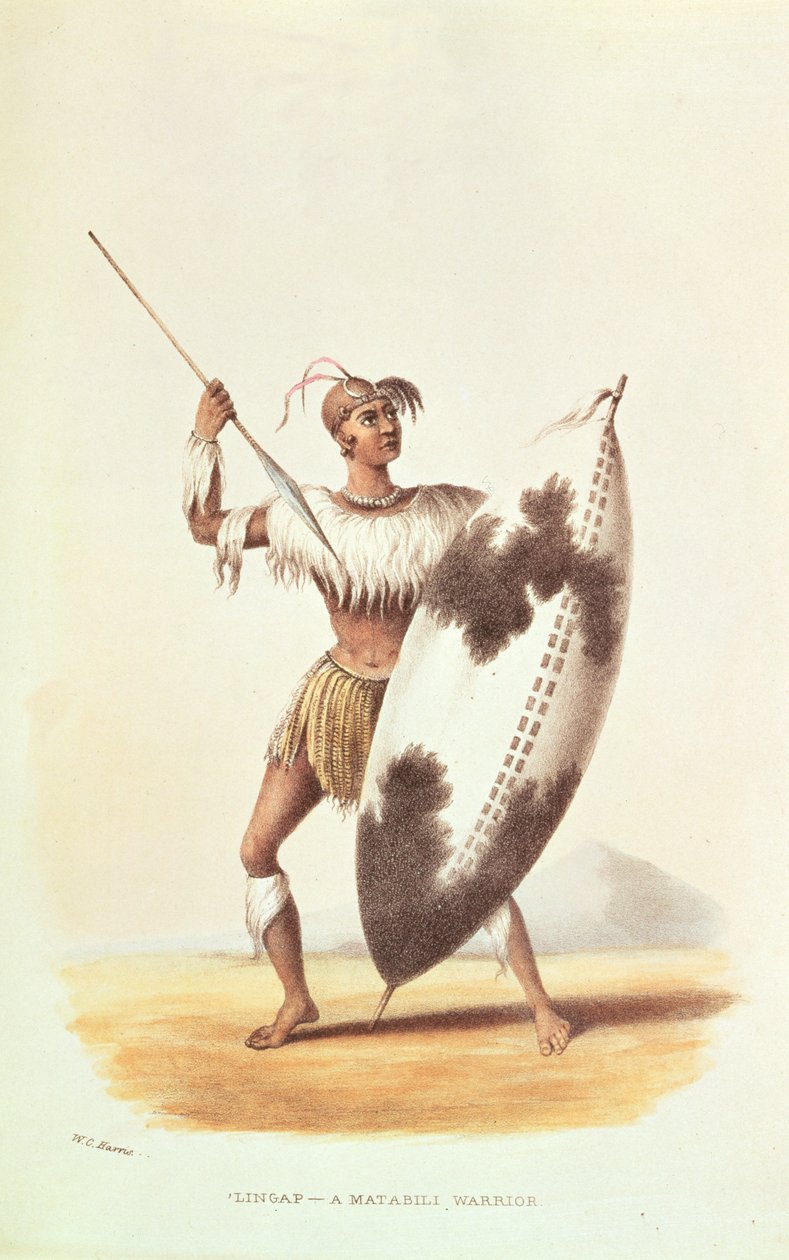 Lingap, a Matabili Warrior, Illustration from 