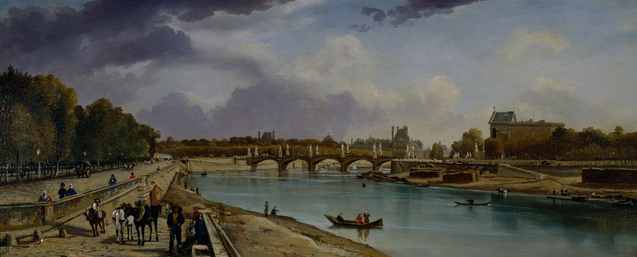 The Seine Below Paris, c.1825-35 by William Cowen