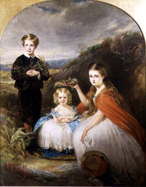 Portrait of the Middleton Children: Jessie Caroline, Alfred Harold, and Alice Edith by William Crawford