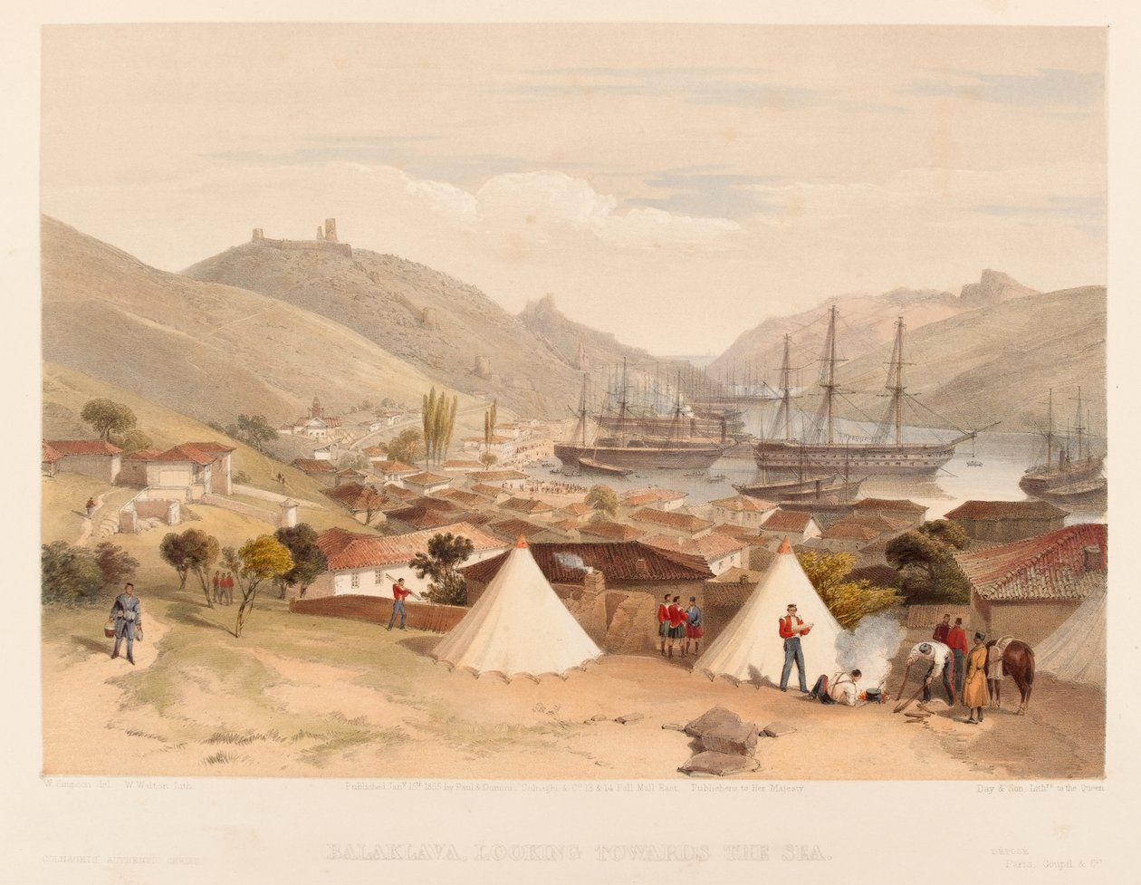 Balaklava Looking Towards the Sea by William Crimea Simpson