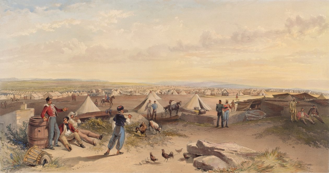 Camp of the 4th Division July 15th 1855 by William Crimea Simpson