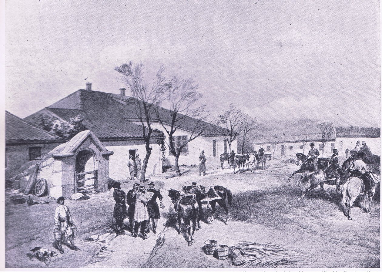 Lord Raglans headquarters at Khutor-Karagatch by William Crimea Simpson
