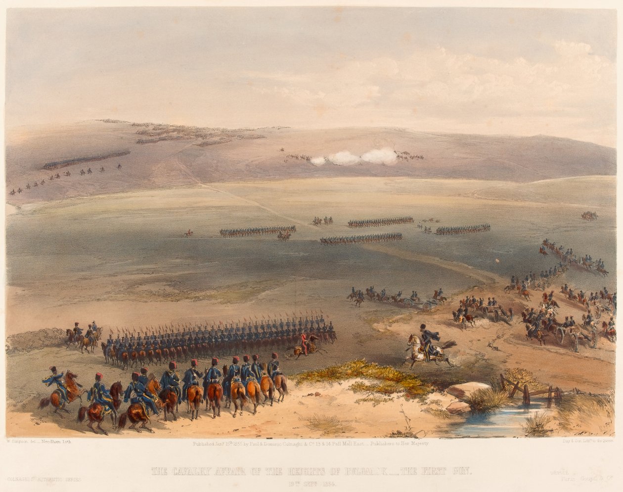 The Cavalry Affair of the Heights of Bulganak - The First Gun, Sep 19, 1854 by William Crimea Simpson