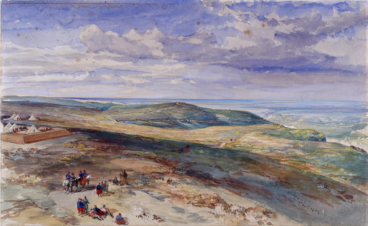 The Field of Inkerman, 17 October 1854 by William Crimea Simpson