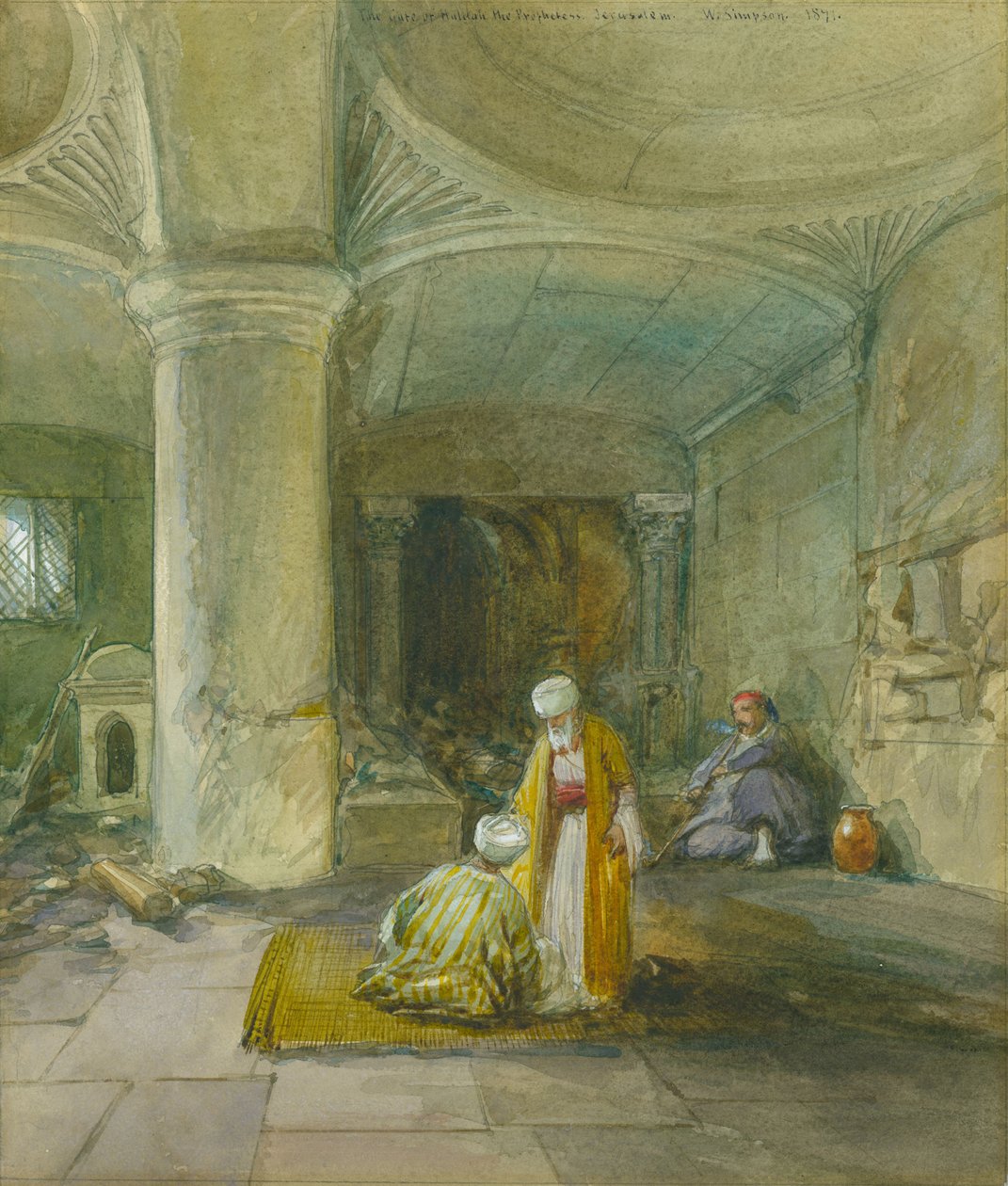 The Gate of Huldah the Prophetess, Jerusalem, 1871 by William Crimea Simpson
