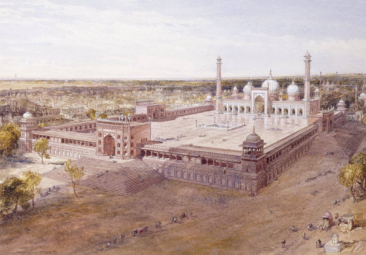 The Jami Masjid, Delhi by William Crimea Simpson