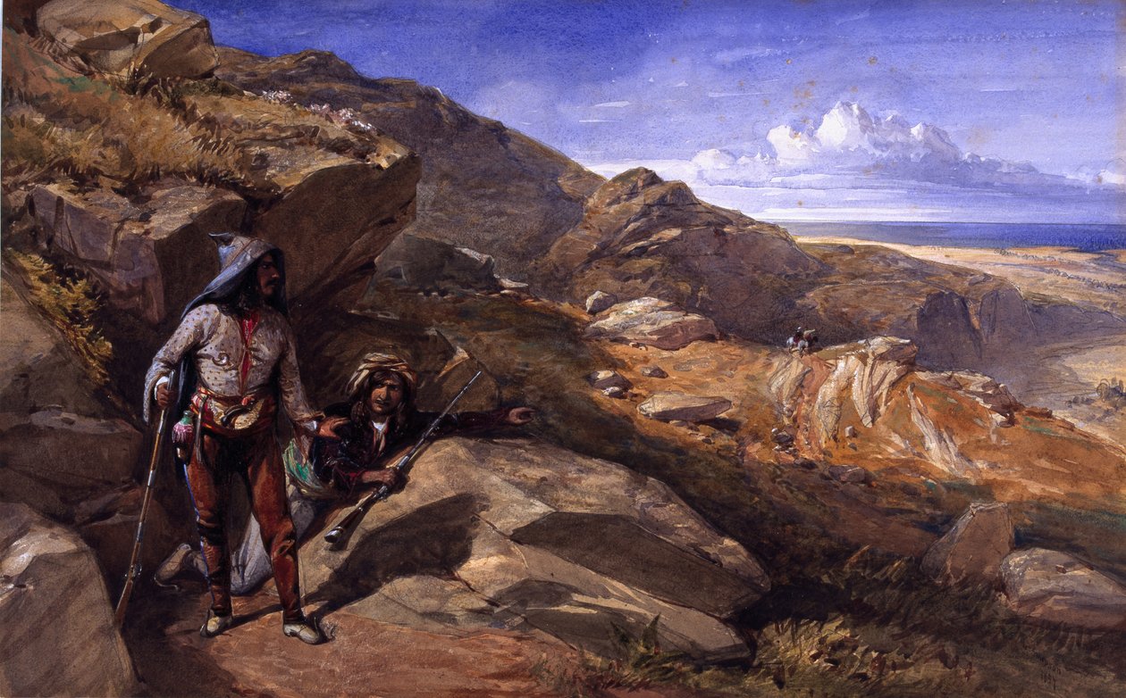 Two Bandits in the Hills, 1857 by William Crimea Simpson