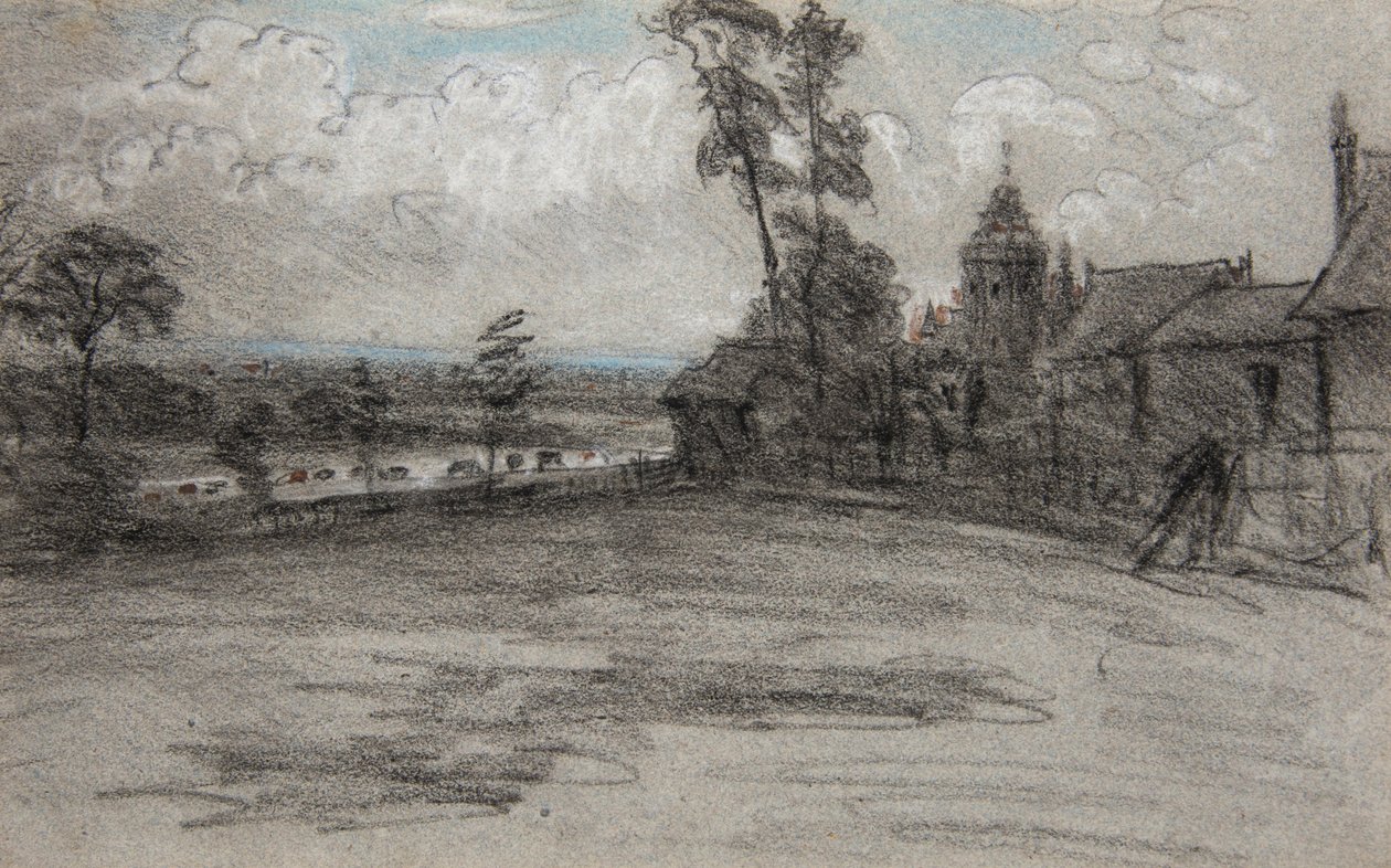 London from the Priory, Hampstead. Showers by William Crotch