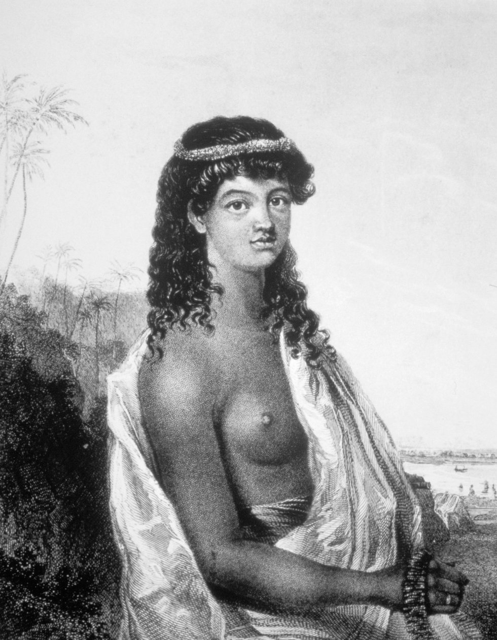 Young Girl of the Sandwich Isles (Hawaii) by William Dampier