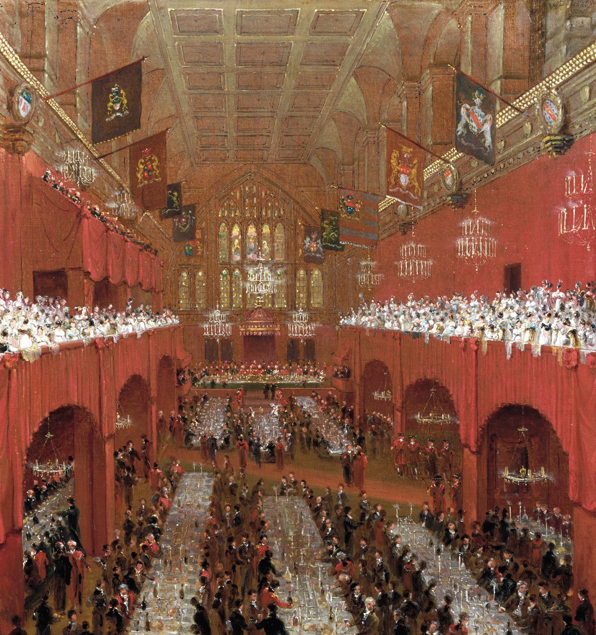 Banquet at the Guildhall, City of London, 1814 by William Daniell