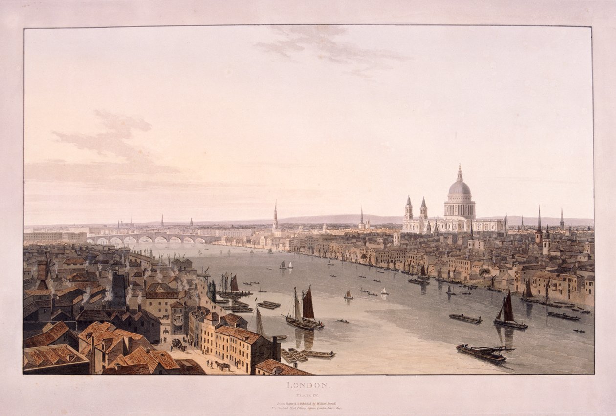 London Bridge by William Daniell