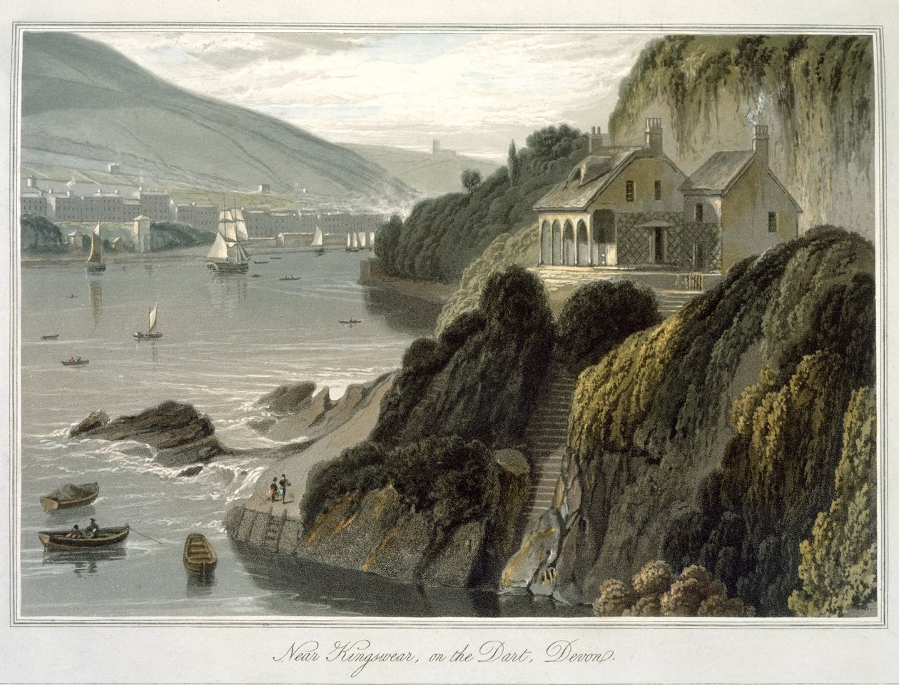 Near Kingswear, on the Dart, Devon, from Volume VIII of 