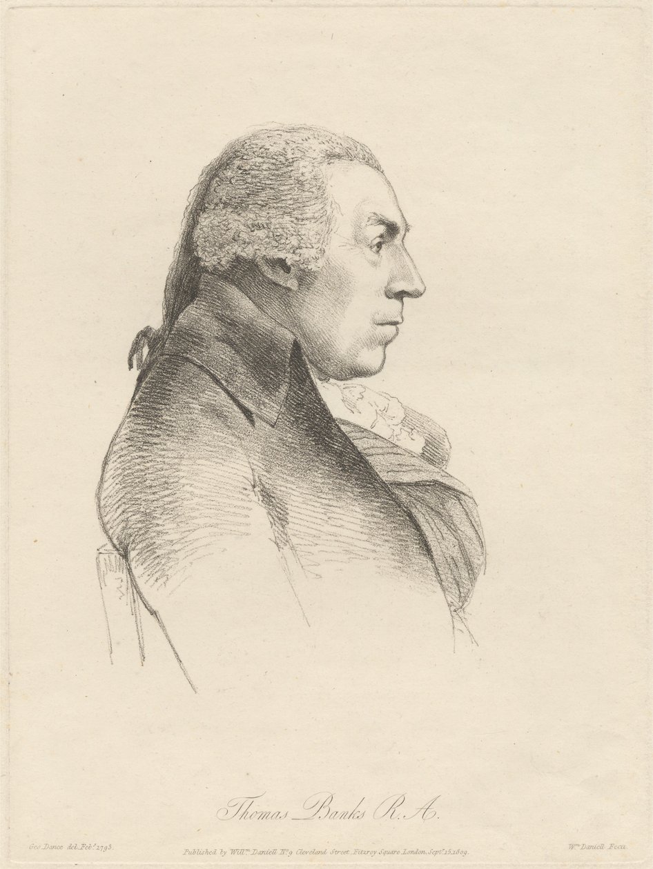 Thomas Banks, R.A. by William Daniell