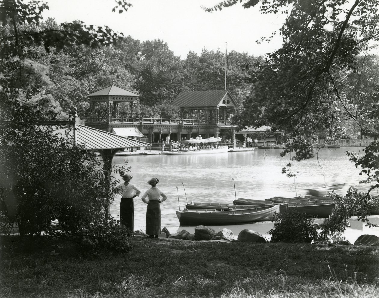 Central Park Boat House by William Davis Hassler