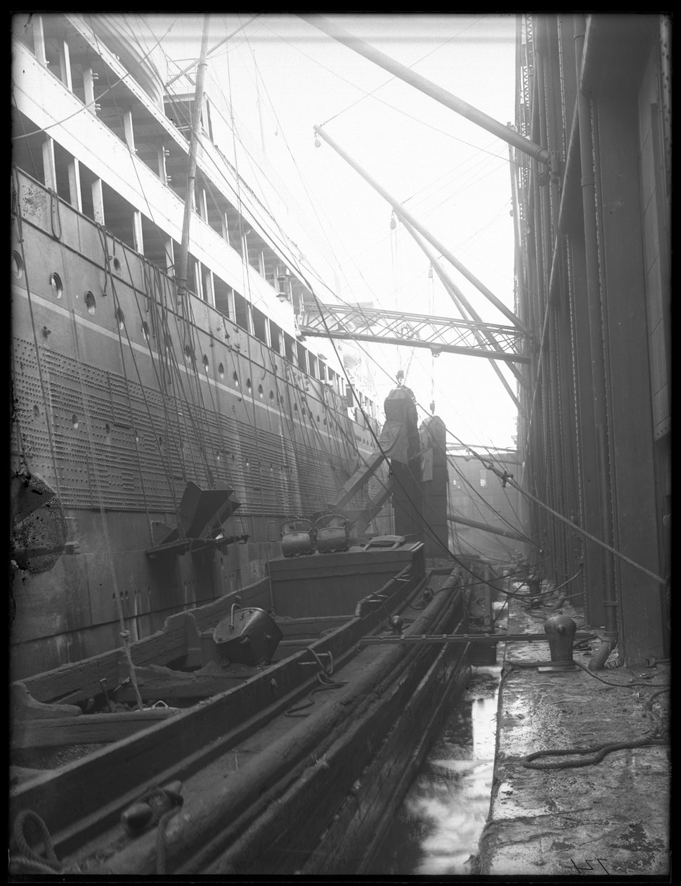 Coaling Steamship with Portable Bucket Conveyors by William Davis Hassler