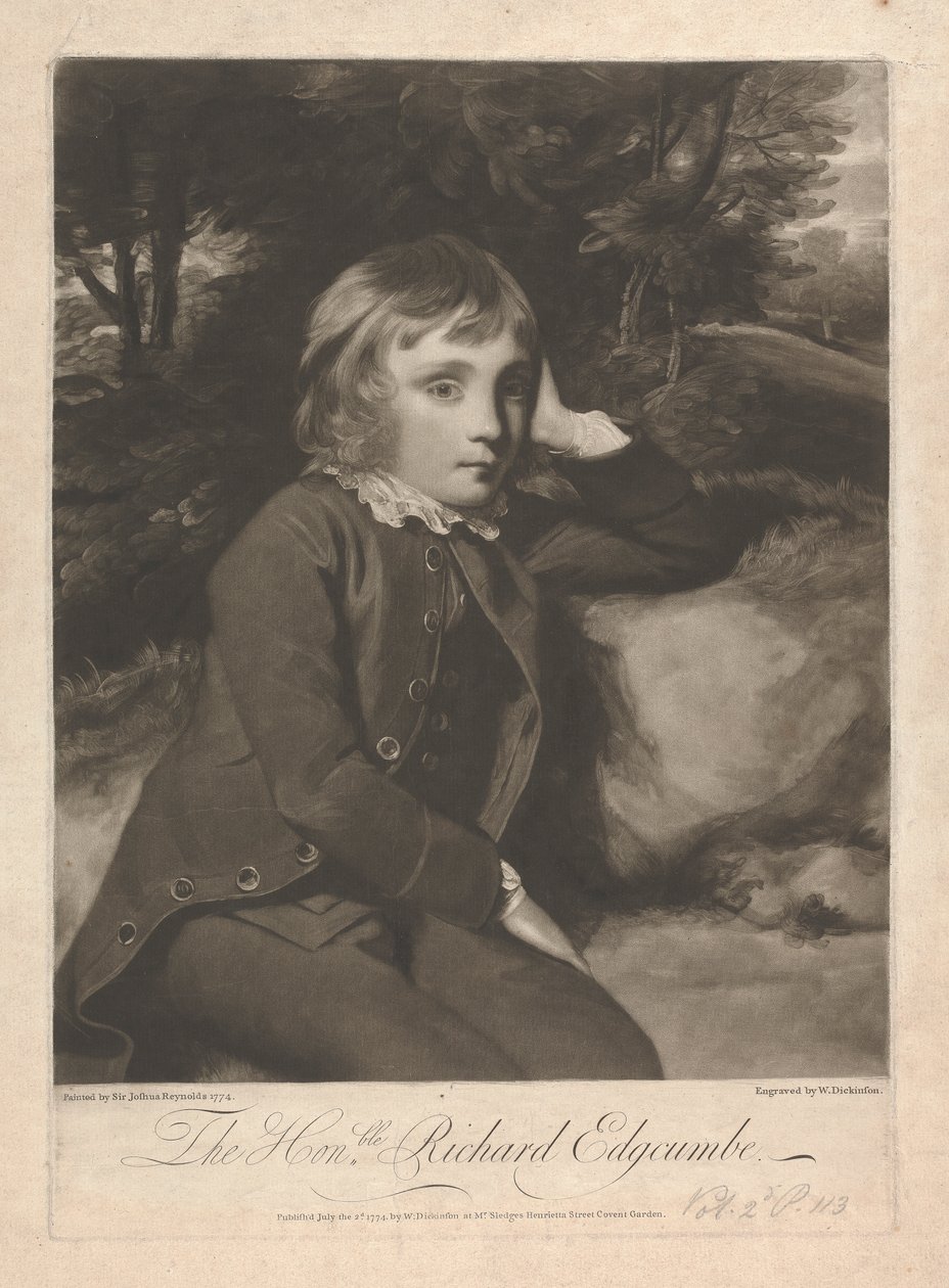 Honorable Richard Lord Edgcumbe, 1st Baron Edgcumbe by William Dickinson