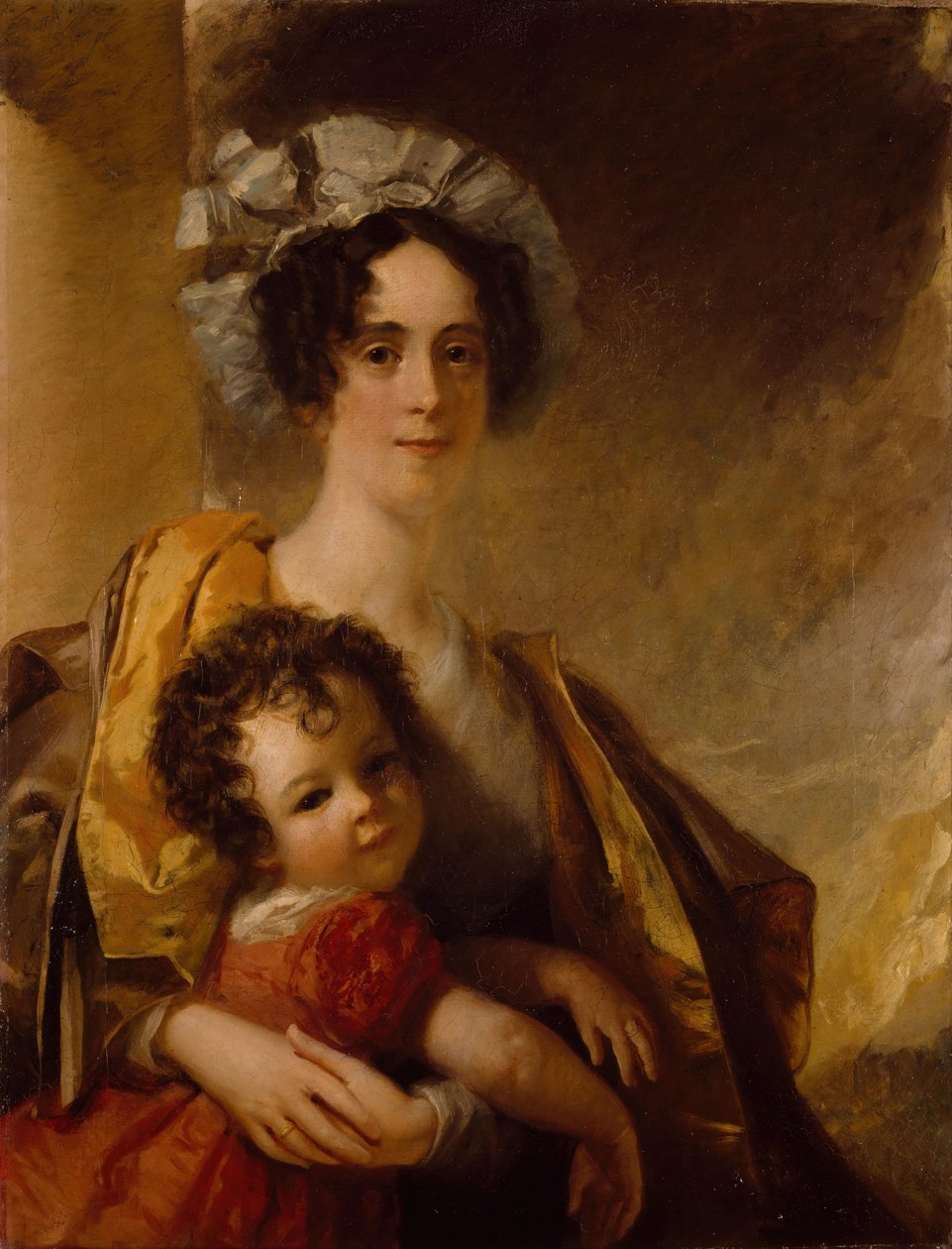 Mrs John Clerk Maxwell nee Frances Cay and her Son James by William Dyce