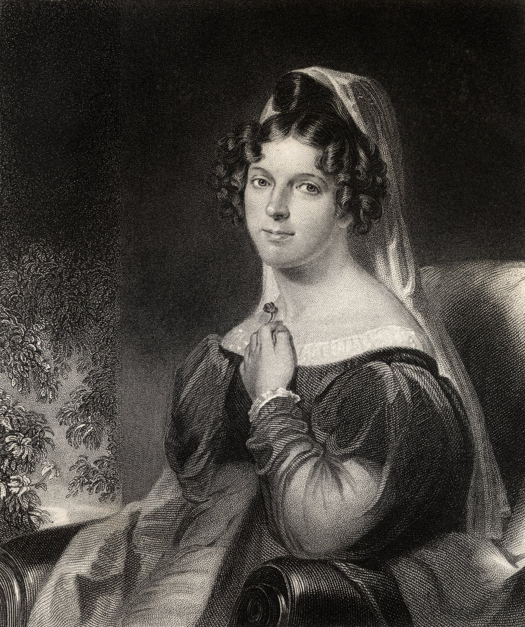 Felicia Dorothea Hemans, engraved by W.Holl, from 