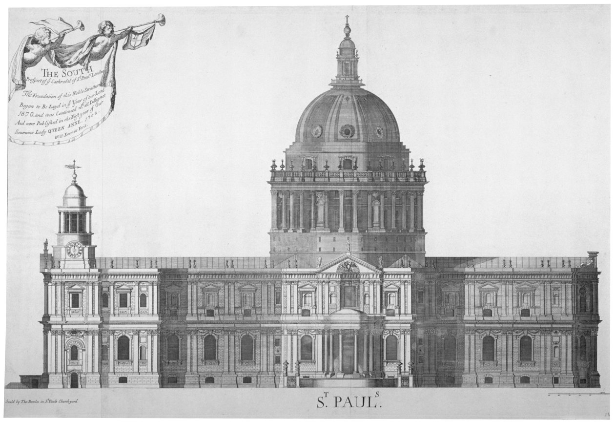 South elevation of St Paul