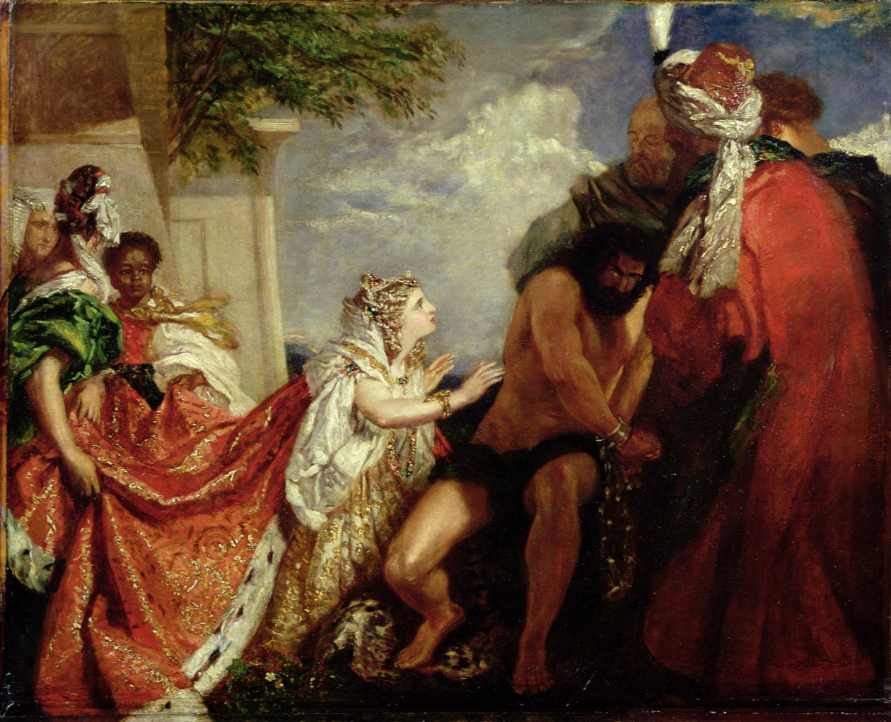 Delilah before the Blinded Samson by William Etty