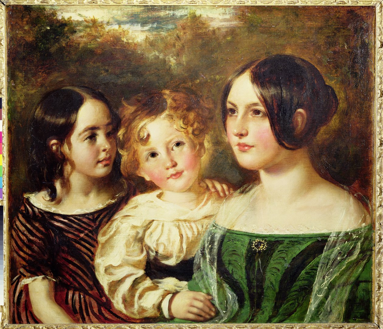 The Wood Children - Emily, Frederick and Mary, c.1845 by William Etty