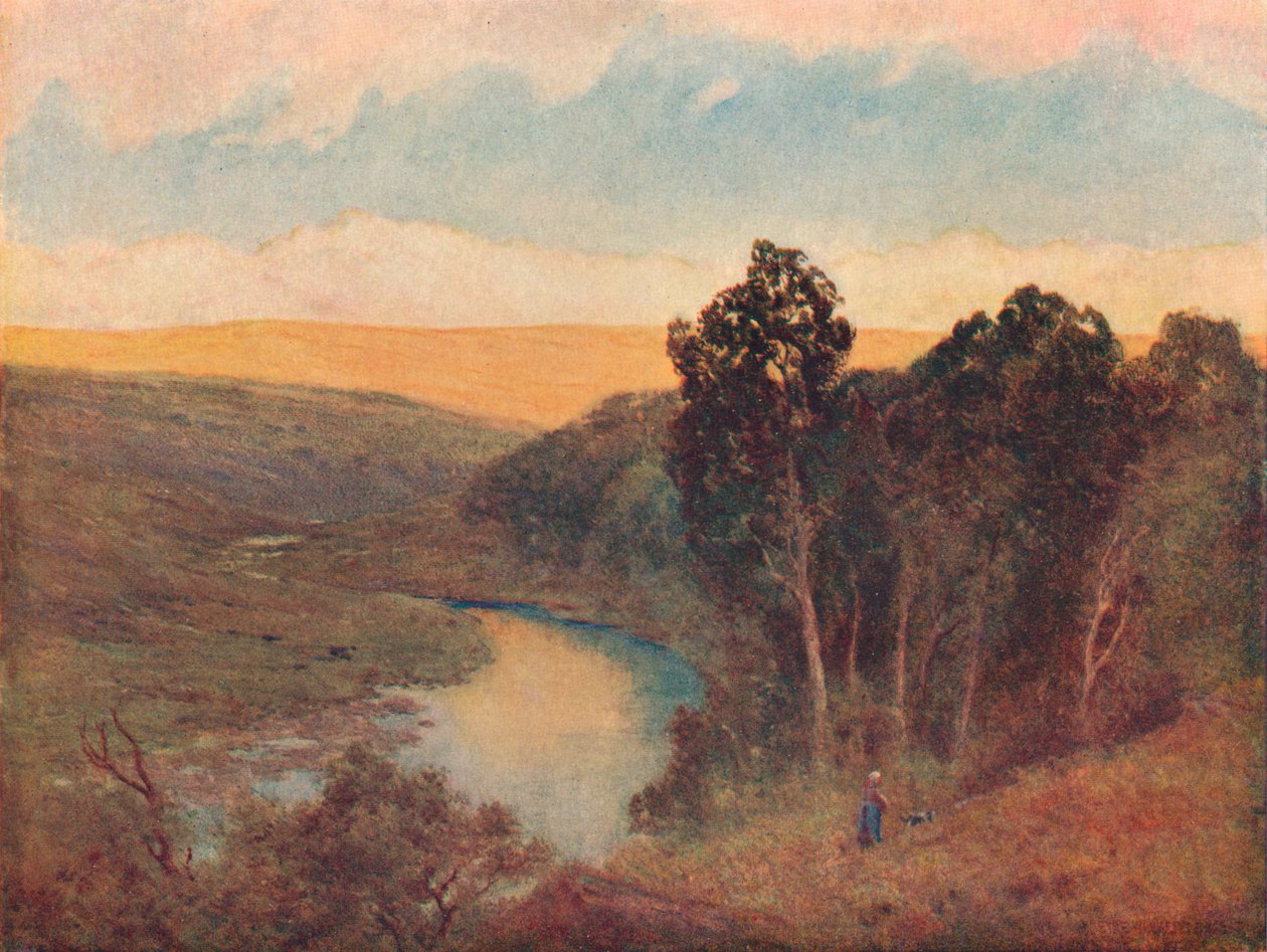 Afternoon Sunshine on the Galloway Hills by William Eyre Walker