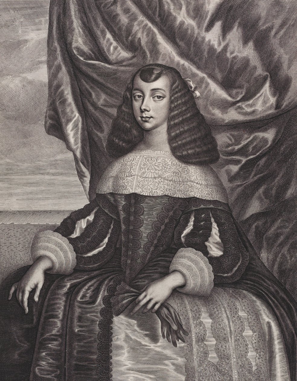 Catherine of Braganza, 1662 by William Faithorne