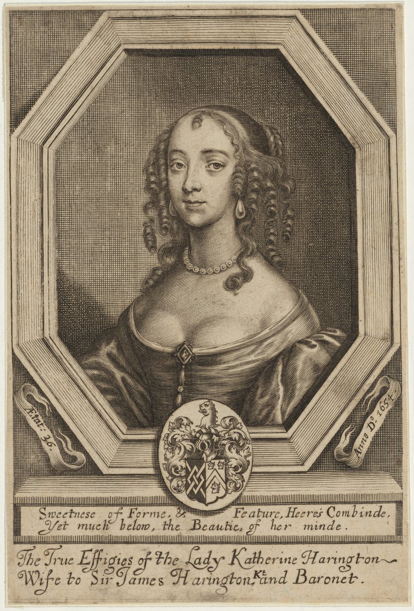 Lady Katherine Harrington by William Faithorne