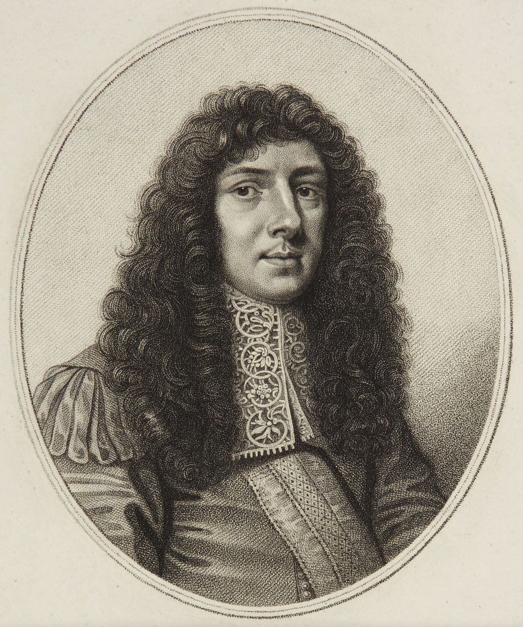Portrait of John Aubrey by William Faithorne