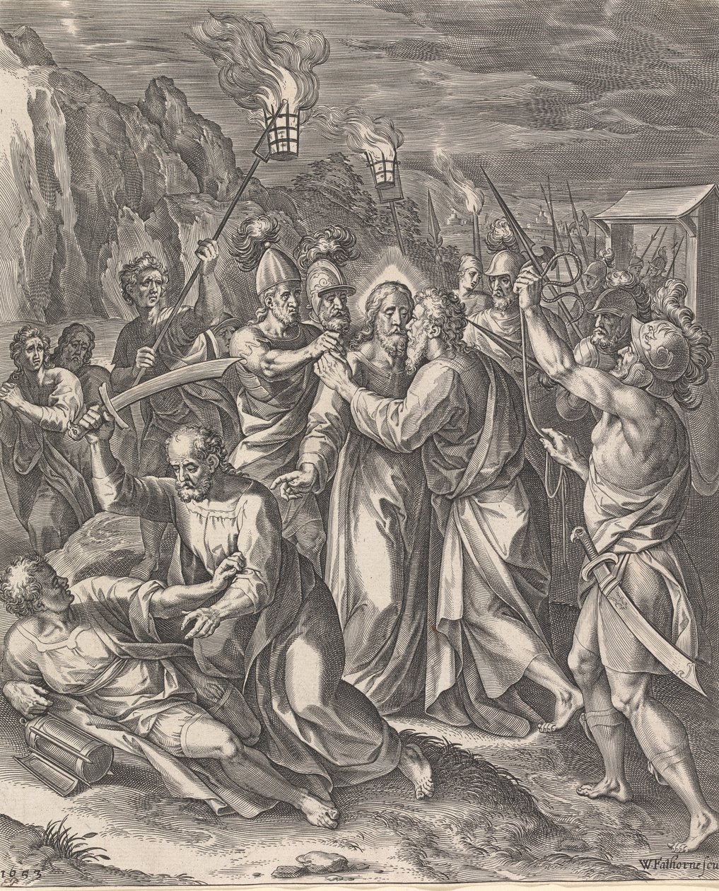 The Betrayal of Christ by William Faithorne