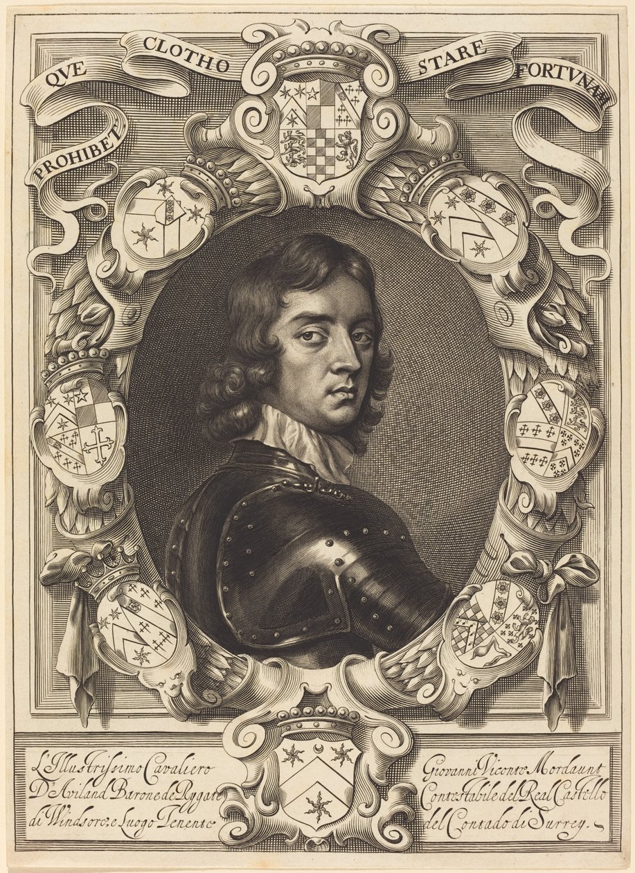 John Mordaunt, Viscount Mordaunt by William Faithorne after Robert Walker