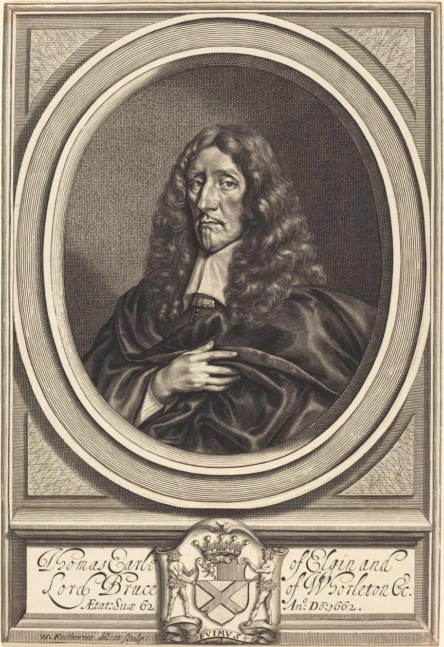 Thomas Bruce, Earl of Elgin by William Faithorne after Sir Anthony van Dyck