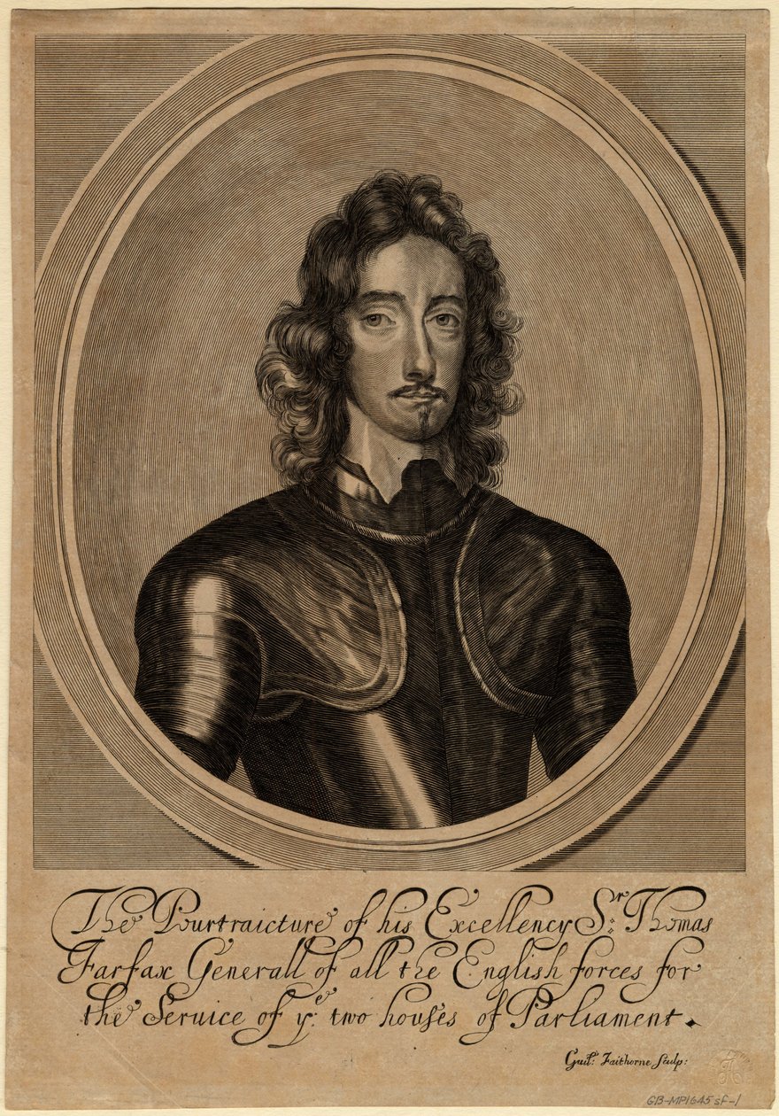 Thomas Fairfax, 3rd Lord Fairfax of Cameron, 1645 by William Faithorne the Elder