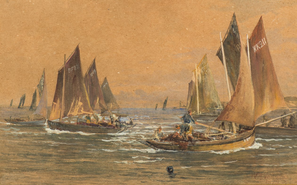 Fishing Boats by William Fleming Vallance