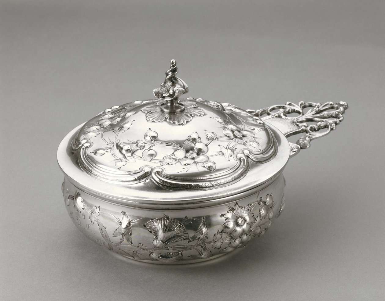 Porringer with cover by William Forbes