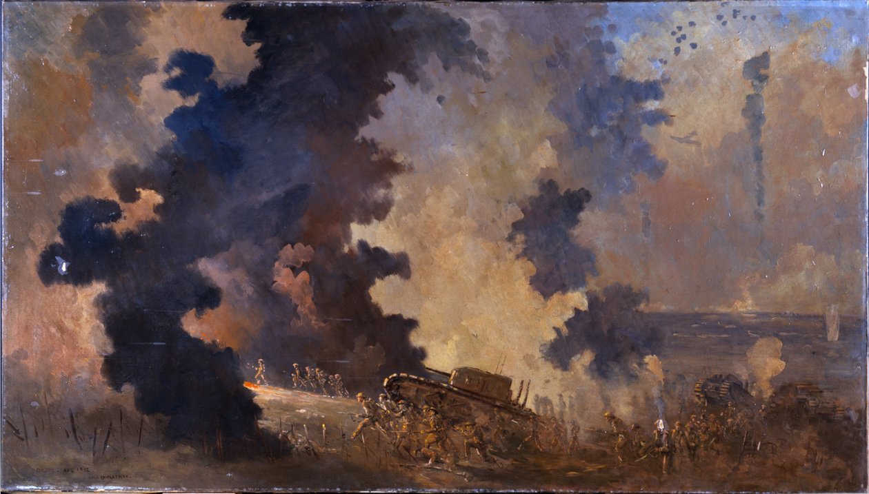 Dieppe, August 1942 by William Francis Longstaff