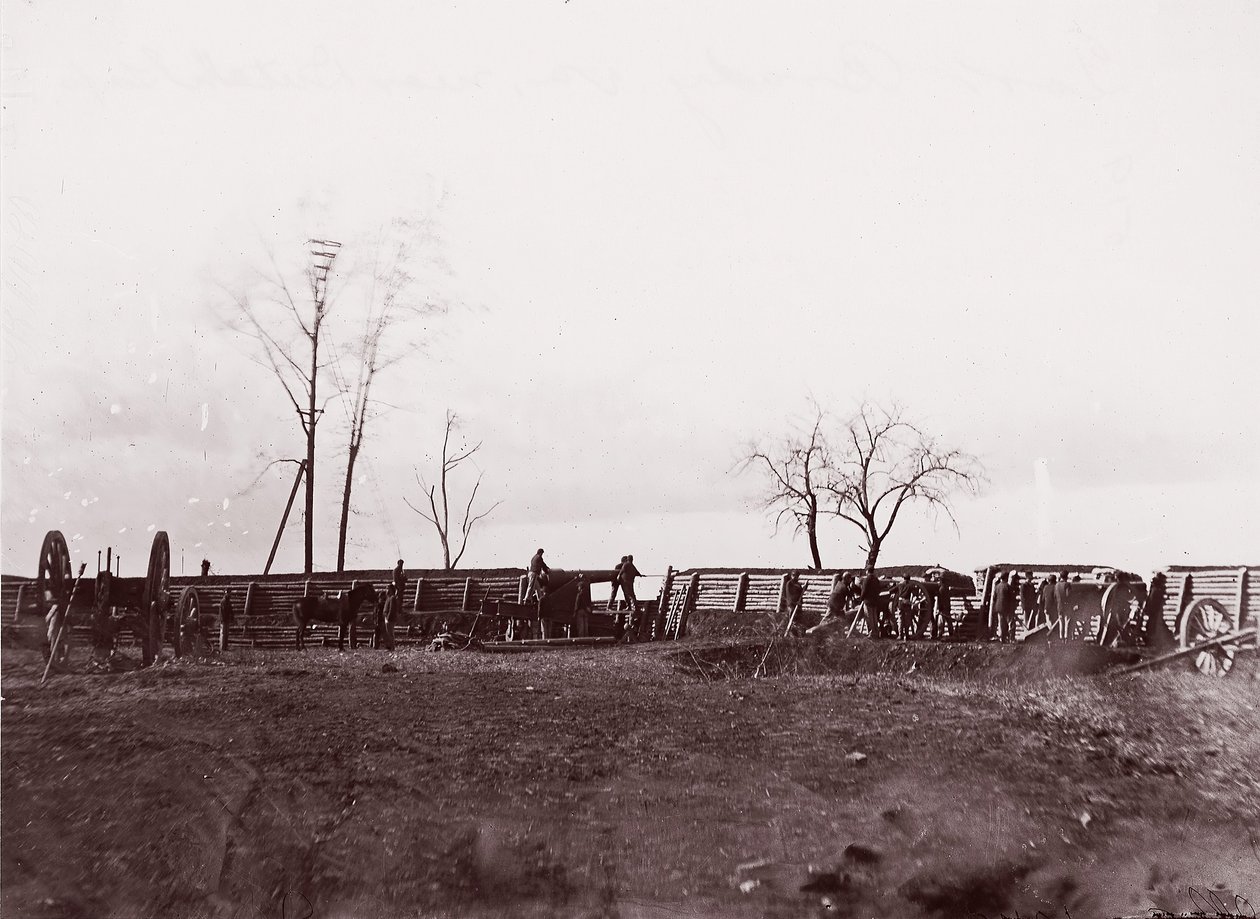 Fort Brady, Virginia, near Dutch Gap by William Frank Browne