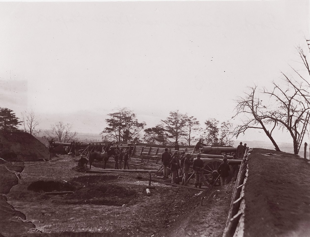 Near Dutch Gap, Virginia. Fort Brady by William Frank Browne