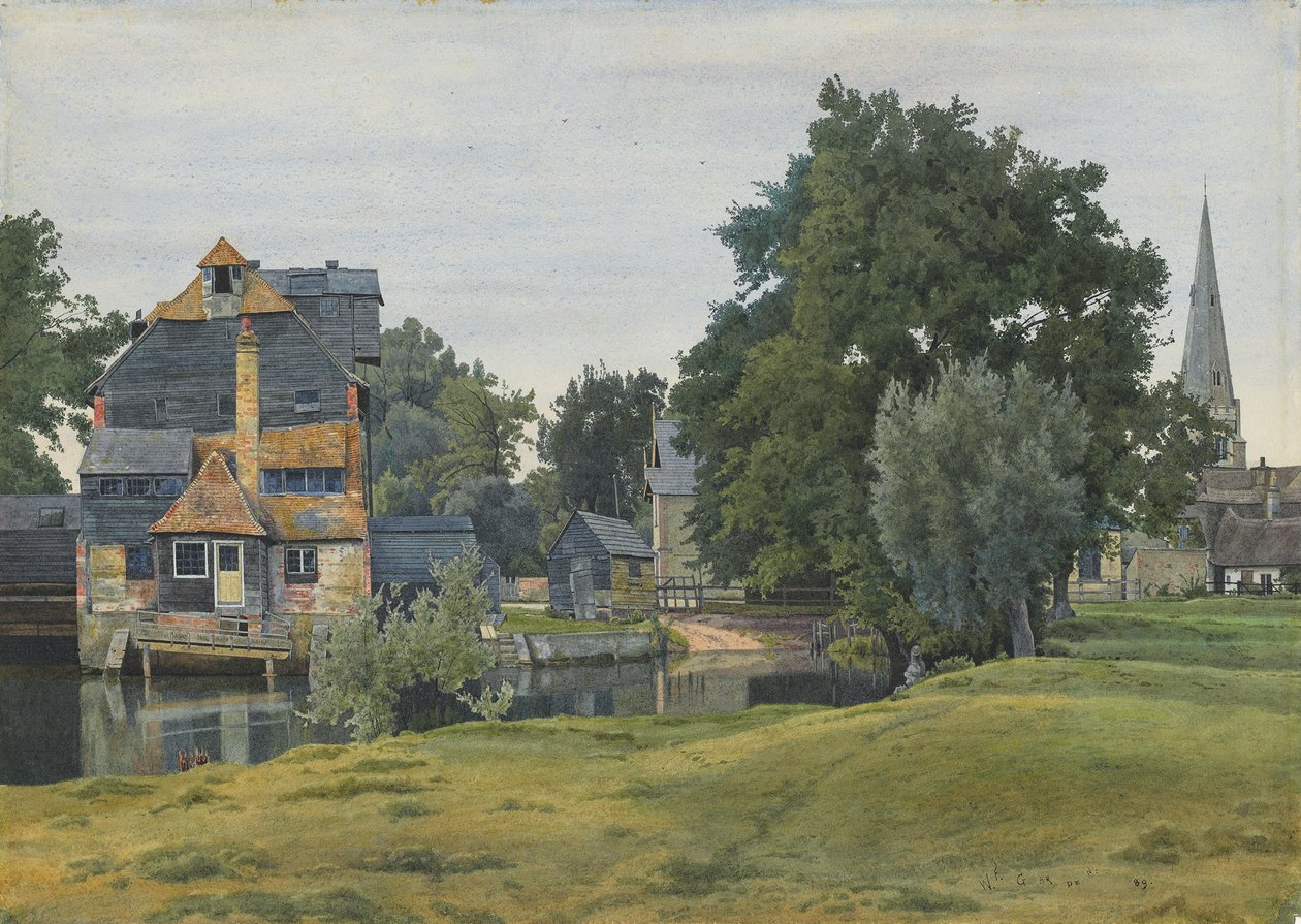 Houghton Mill, Near St Ives, Huntingdonshire by William Fraser Garden